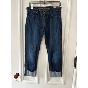 Citizens of Humanity womens Blue Dani Cropped Straight Leg Jeans Size 27